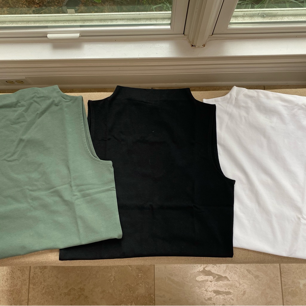 Nwt J. Crew White Ribbed Tanks 3-Pack